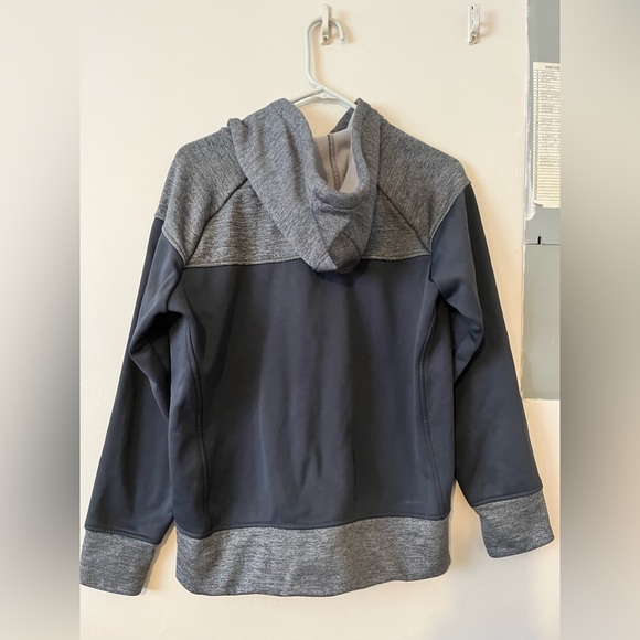 Adidas Grey and Black Zip-Up Sweater. - Picture 2 of 2